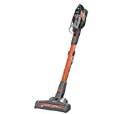 BLACK+DECKER 4in1 Akku-Stielsauger (18V, 2.0Ah, beutelloser Boden- & Handstaubsauger mit Elektrobürste, kabellos, inkl. Fugendüste, Akku, Ladegerät & Wandhalterung) BHFEV182C