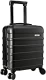 Cabin Max Anode 30L Handgepäck Koffer – leicht, Hartschale, 4 Räder, 45x36x20 cm Leichtes Handgepäck geeignet für Easyjet unter dem Sitz (Black 45 x 36 x 20 cm)