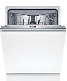 Bosch SBV4ECX28E, Serie 4, Smarter Geschirrspüler Vollintegriert 60 cm, XXL Spülmaschine, Besteckschublade, Made in Germany, besonders leise, SpeedPerfect+, Extra Trocknen, Info Light, Aquastop