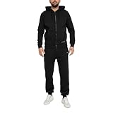 Basisstoff Laufkumpel Herren Jogging Anzug Schwarz Gr. XL