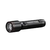 Ledlenser P5R Core kompakte Taschenlampe LED, 500 Lumen, aufladbar mit 14500 Lithium Akku, wasserdicht IP68, fokussierbar, 250m Leuchtweite, Constant Light, USB Magnetladekabel, Flashlight