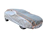 PRO PLUS Hagelschutzgarage XL für Oberklasse und Kombi Limousinen Winter geeignet 482x177x119cm - Silber mit Gummizug + Gratis Parkscheibe