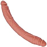 50*42cm doppelköpfiger Riesendildo, doppelseitiger dicker Dildo, XXXL großer doppelköpfiger realistischer Silikondildo mit langem Penis, breiter Anal-/Vaginalstimulator für lesbische und schwule Paare