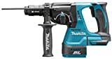 Makita Akku-Kombihammer für SDS-Plus 18 V im Makpac ohne Akku/Ladegerät DHR243ZJ, Schwarz, Blau