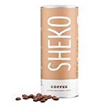 SHEKO Kaffee Mahlzeitersatz Shake - 25 cremige Eiskaffe Shakes pro Dose - Nur 200kcal, Glutenfrei & Natürlich lecker - Diät Shakes zum Abnehmen