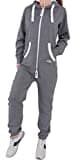 Finchgirl 26G13 FG18R Damen Jumpsuit Overall Dunkelgrau S