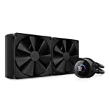 NZXT Kraken 280 - RL-KN280-B1-280mm AIO CPU Wasserkühlung - 1,54" LCD Display 240x240-2x140mm PWM Fans - EIN Breakoutkabel zur einfachen Installation - Schwarz