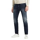 PME Legend Herren Jeans NIGHTFLIGHT - Regular Fit - Blau - Dark Clean Blue, Größe:34W / 32L, Farbe:True Winter Blue TWB