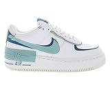 NIKE Damen Air Force 1 Shadow Sneaker, Summit White Mineral Industrial Blue, 43 EU