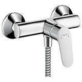 hansgrohe Focus - Duscharmatur Aufputz für 1 Verbraucher, Mischbatterie Dusche, Einhebelmischer, Chrom, 31960000