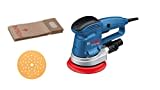 Bosch Professional Exzenterschleifer GEX 34-150 (inkl. Schleifteller-⌀ 150mm, Schleifblatt C470 für Holz, Absaug-Adapter, Papierstaubbeutel)