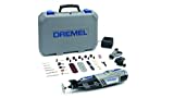 Dremel 8220 Akku Multifunktionswerkzeug 12V Set (mit 45 Zubehören und 2 Vorsatzgeräten, Variable Drehzahleinstellung 5.000-35.000 1/min zum Schleifen, Schneiden, Schärfen, Polieren, Reinigen)