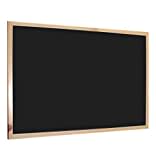 H HANSEL HOME - Blackboard, Kreidetafel mit Holzrahmen für Schule, Wohnung und Büro - 40X30 cm