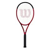 Wilson Tennisschläger Clash 100UL v2.0, Carbonfaser, Grifflastige Balance, 281 g, 68,6 cm Länge, Red / Black, Gr. 4 1/4