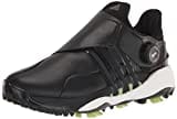 adidas Men's TOUR360 22 BOA Golf Shoes, Core Black/Iron Metallic/Pulse Lime, 7