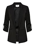 ONLY Damen Blazer ONLKayle Orleen Sakko mit Dreiviertel-Ärmeln 15218743 Black 40