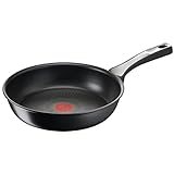 Tefal G25906 Unlimited On Bratpfanne | 28 cm | mit kratzfester Titanium Antihaft-Beschichtung | Thermo-Signal | PFOA-frei | geeignet für alle Herdarten, auch für Induktionsherde | Schwarz