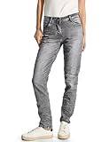 CECIL Damen B377687 Jeans Casual Fit, Light Grey Stone Wash, 33W / 32L EU