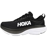 HOKA ONE ONE Herren Bondi 8 Running Shoes, Black/White, 44 EU