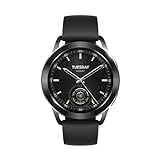 Xiaomi Watch S3 Smartwatch, 1,43" AMOLED Display, bis zu 15 Tage Akkulaufzeit, austauschbare Lünette, Schlaf-, Puls- und Sport-Tracking, MIUI Watch OS, Schwarz