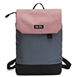 Ela Mo Rucksack Damen - Daypack schön u. durchdacht - Laptop Rucksäcke für Frauen - Anti Diebstahl Tasche für Schule, Uni, Business (Salmon)