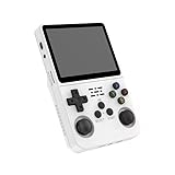 KINMRIS R36S Retro Handheld Spielekonsole 64GB 15000+ Spiele, Retro Konsole Linux System 3.5 Zoll IPS Bildschirm Tragbarer Pocket Video Player