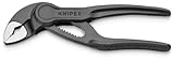 KNIPEX Cobra® XS Mini-Wasserpumpenzange, 100 mm, Muttern bis 24 mm, Rohre bis 28 mm, Selbstklemm-Effekt, Rohrzange, EDC, 87 00 100