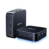 Blackview MP80 Mini PC Intel N97 CPU (bis zu 3,6 GHz) 16GB LPDDR5 RAM 512GB M.2 SSD, Mini Computer Windows 11, 4K UHD Mini Desktop PC, DREI HDMI, Gigabit Ethernet, 5G WiFi, für Business/Heimkino