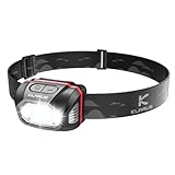 klarus HM1 440 Lumen wiederaufladbare Gestensensor Stirnlampe Kopflampe, 5 Modi 70 Stunden Laufzeit, IPX6 wasserdichtes LED Stirnlampe für Laufen, Camping, Wandern, Jagen…