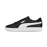 PUMA Unisex Smash 3.0 L Sneaker, Black White, 43 EU