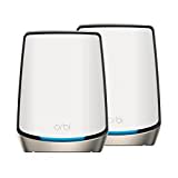 NETGEAR Orbi WiFi 6 Mesh WLAN System (RBK862S) | Triband Mesh, Router mit 1 Satelliten-Repeater, Abdeckung von bis zu 360 m² und 100 Geräten, Armor Abonnement, AX6000 (bis zu 6 GBit/s)