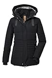 G.I.G.A. DX Damen Steppjacke mit abzippbarer Kapuze/Funktionsjacke in Daunenoptik GW 25 WMN QLTD JCKT, schwarz, 38, 39930-000