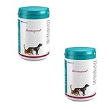 almapharm Almazyme Pulver | Doppelpack | 2 x 500 g | Ergänzungsfuttermittel für Hunde und Katzen | Vitalstoffe zur Unterstützung