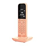 Gigaset CL390HX - Design DECT-Mobilteil mit Ladeschale – Schnurloses Telefon für Router und DECT-Basis - Fritzbox-kompatibel - Direktwahlfunktion - Schutz vor unerwünschten Anrufen, Cantaloupe