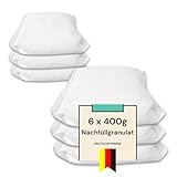 VANI Luftentfeuchter Nachfüllpack (6er Set, je 400g) - Luftentfeuchter Granulat - Schutz gegen Schimmel & Gerüche - Entfeuchter Nachfüllpack für Bad, Küche & Auto - (2E) -