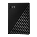 WD My Passport externe Festplatte 5 TB (mobiler Speicher, schlankes Design, herunterladbare Software, automatische Backups, Passwortschutz) Schwarz - auch kompatibel mit PC, Xbox und PS4