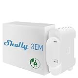 Shelly 3EM | Wlan-gesteuerter intelligenter 3 Kanal Relaisschalter mit Energiemessung und Schützsteuerung | Alexa & Google Home kompatibel | iOS Android App | Kein Hub erforderlich | Stromüberwachung