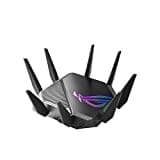 ASUS ROG Rapture GT-AXE11000 Tri-Band Gaming kombinierbarer Router (Tethering als 4G und 5G Router-Ersatz, WiFI 6E, neues 6GHz-Band, 2,5G WAN/LAN-Port, kompatibel mit PS5, WAN-Aggregation)