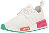 adidas Originals Women's NMD_R1 Sneaker, White/Green/Real Magenta, 6.5