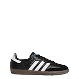 adidas Samba ADV Sneaker, Schwar/Wei/Gold-Metallic (Core Black/Cloud White/Gold Metallic), Größe 40,5 (M), Weiß, metallisch