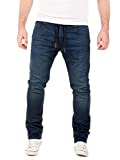 WOTEGA Noah - Baumwoll Stretch Jogging Hose Herren - Jeans Hosen für Männer - Jogger Pants Chino, Blau (Dress Blues 3R4024), W34/L34