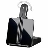 Plantronics - CS540 DECT-Headset – Ein-Ohr Wireless-Headset (Mono), 3 verschiedene Tragevarianten - Anschluss an ein Tischtelefon - Mikrofon mit Noise Cancelling & bis zu 120 m Reichweite, Schwarz