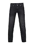 BARBONS Herren Jeans - Regular-Fit Stretch - Hochwertige Straight Jeans Herren Hose - Business Anzug Freizeit 03-schwarz 42W / 32L