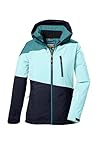 killtec Mädchen Skijacke/Funktionsjacke mit Kapuze und Schneefang KSW 331 GRLS SKI JCKT, mint, 176, 42091-000