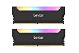 Lexar Hades RGB DDR4 RAM 32GB Kit (16GBx2) 3600 MHz, DRAM 288-Pin U-DIMM Desktop Memory, LED Beleuchtung Computer Spiele DRAM, JEDEC / XMP 2.0 Hochleistungs Arbeitsspeicher (LD4BU016G-R3600ADLH)