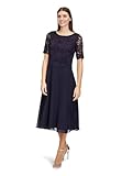 Vera Mont Damen 0113/4825 Partykleid, Blau (Night Sky 8541), (Herstellergröße: 46)