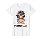 German Girl Deutsches Mädchen Deutschland Flagge T-Shirt