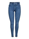 ONLY Damen Onlpower Mid Push Up Rea2981k Noos Skinny Jeans, Lightbluedenim, L / 32L EU