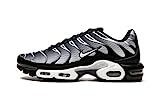 Nike Air Max Plus SE TN1 Tuned Herren Sneaker, Schwarz/Metallic-Silber/Weiß, 45 EU