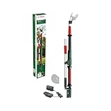 Bosch Akku-Gartenschere AdvancedPrune 18V-45 (für müheloses Schneiden von Ästen bis 45 mm; 18-Volt-System; bis zu 600 Schnitte; mit 2.0 Ah-Akku, Ladegerät und Verlängerungsstange)